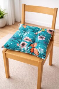 Sedadlo stoličky 40×40 cm s motívom Kvetinový motýľ