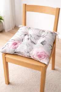 Sedadlo stoličky 40×40 cm s motívom ruže