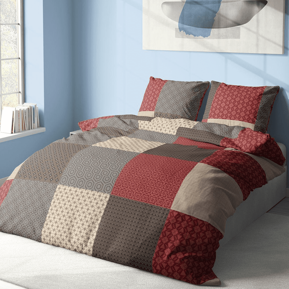 Bavlnené obliečky 4 dielna sada Dekoratívny patchwork