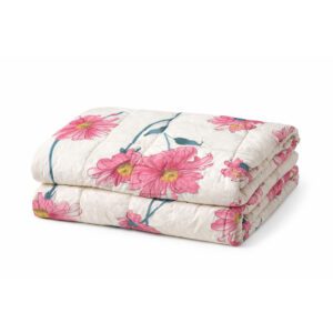 Zimný paplón Pink Floral 140×200 cm hrejivý, ľahký a antialergický