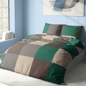 Bavlnené obliečky 4 dielna sada Moderný patchwork