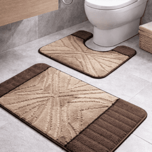 Kúpeľňová predložka proti šmyku hneda