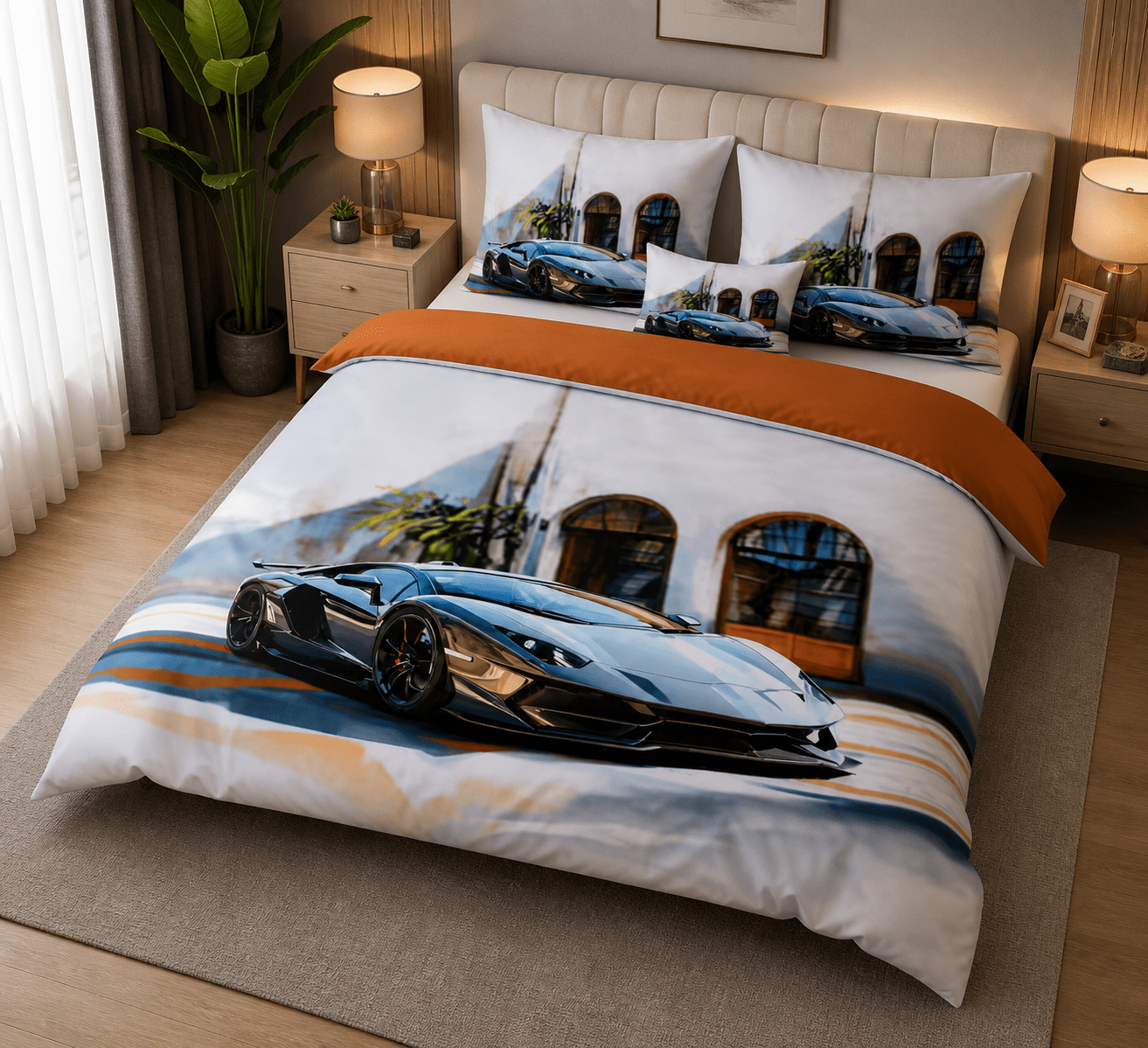 3D obliečky – Športové auto 03