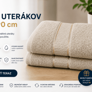 2 ks uterákov 50×90 cm