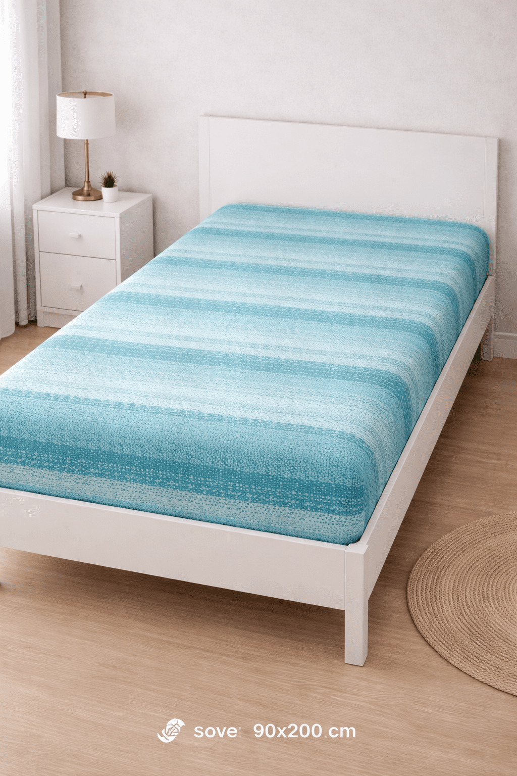 Bavlnená napínacia plachta – Aqua