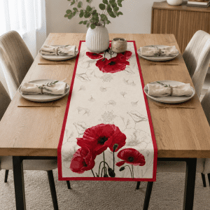Gobelínový obrus na stôl – Maky | 45 × 100 cm