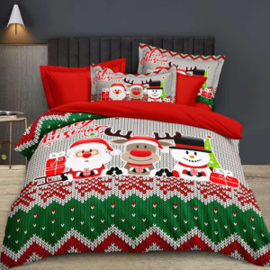 Bavlnené obliečky vianočné 7-dielna sada Santa Joy
