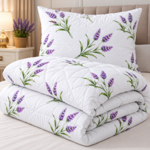 Paplón a vankúš Lavender – 2-dielna súprava