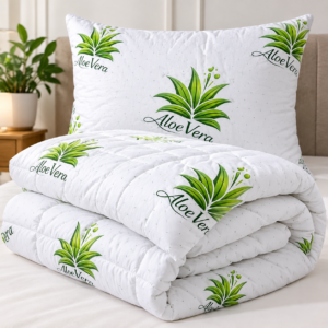 Paplón a vankúš Aloe Vera – 2-dielna súprava